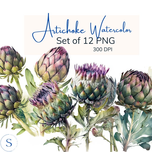 Artichoke PNG | Digital Download | Vegetables Png | Kitchen Art | Personal & Commercial Use | Cut File