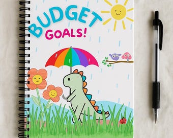 Digital budgetplanerare: Finansspårare, månadsbudget (Canva-mall)