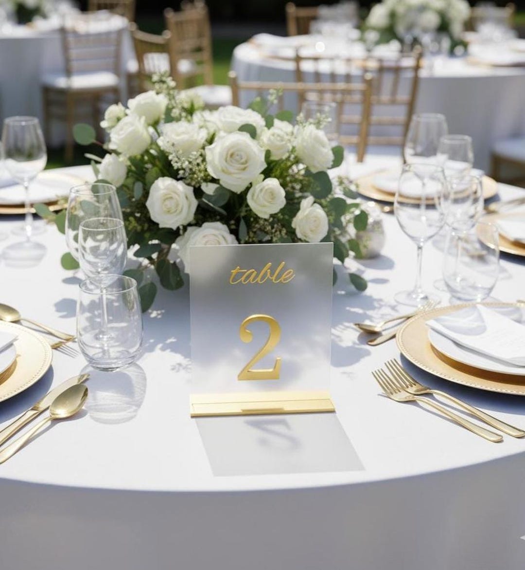 Table Numbers for Wedding Reception Decor - Etsy