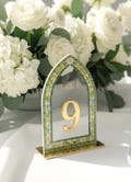 Stained Glass Wedding Table Numbers, Engagement Party Decorations product logo