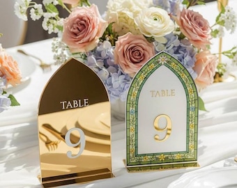 Acrylic Table Numbers, Stained Glass Wedding Sign, Reception Decor