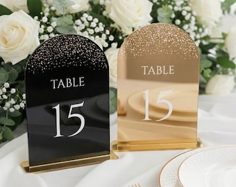 Wedding Table Numbers, Reception Decor, Acrylic Signs