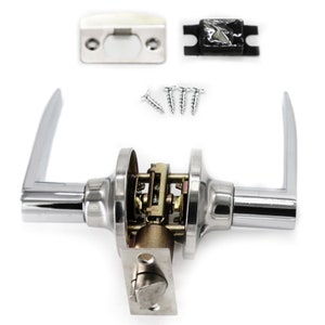 Villar Home Designs Door Lever Lara Chrome Passage