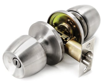 Villar Home Designs Door Knob Versa Satin Nickel Privacy