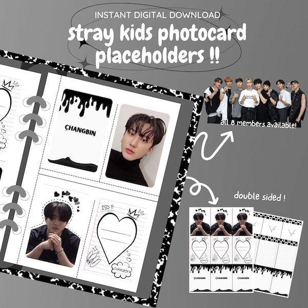 Binder Filler Template Kpop Etsy