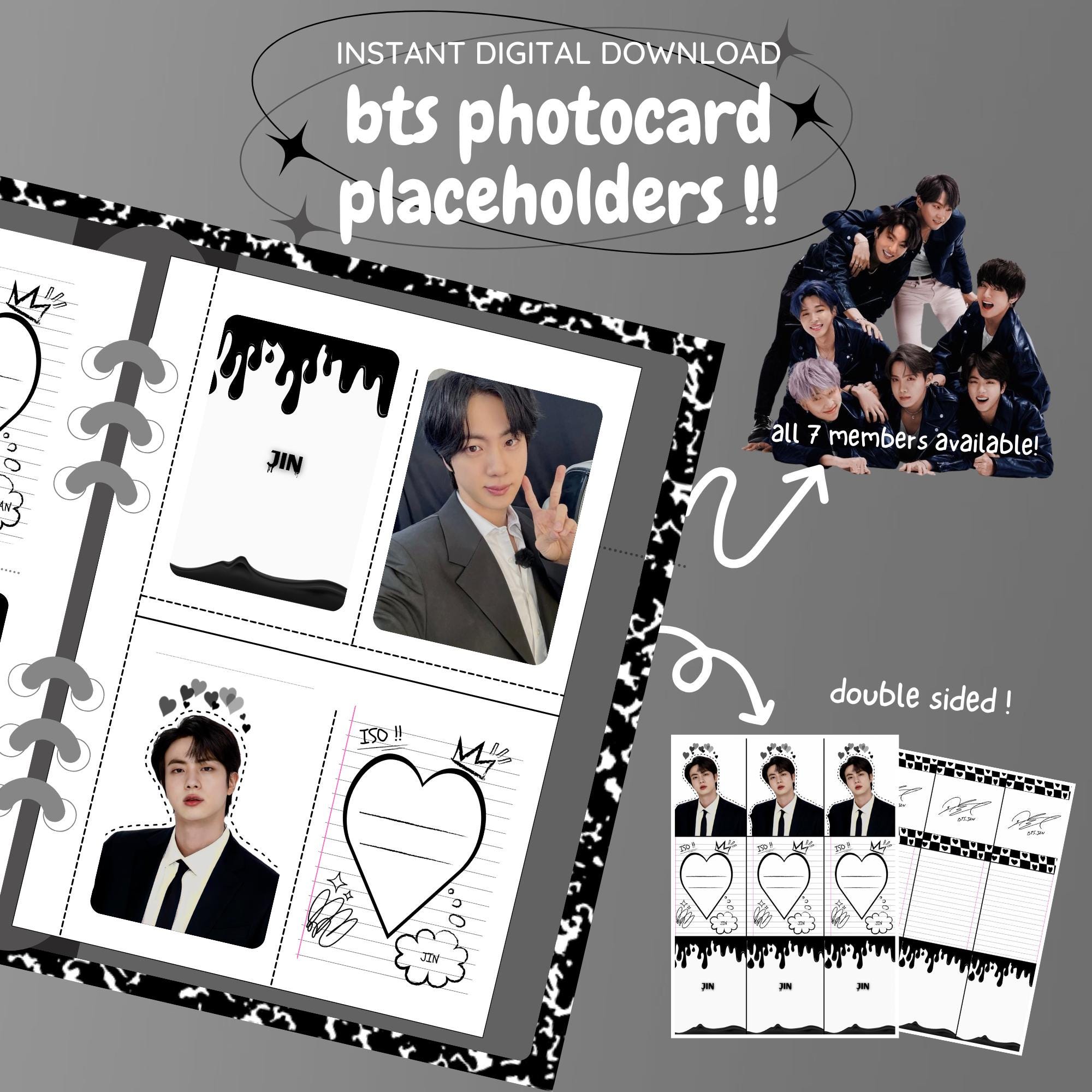 Jin Photocard Binder - Etsy