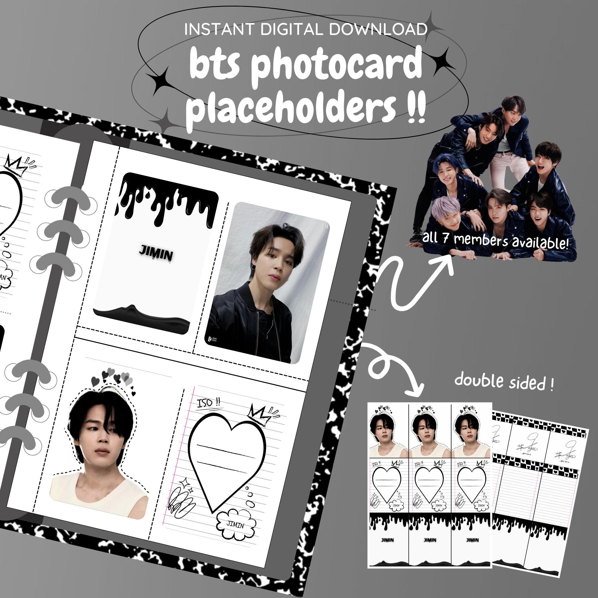 Jimin Photocard Binder - Etsy