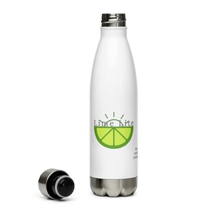 Lime Lite Rep. Health. Publicly                                                                           Stainless Steel Water Bottle
