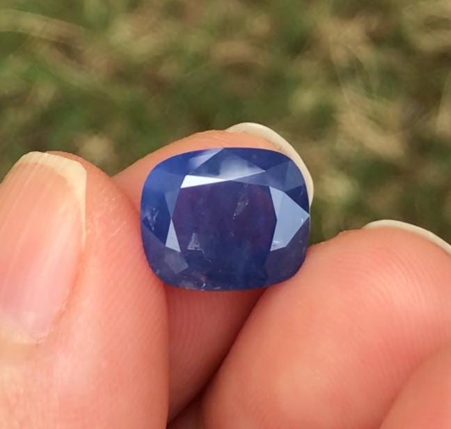 4.14cts, blue silky sapphire, blue milky sapphire, milksapphirevn, milksapphire