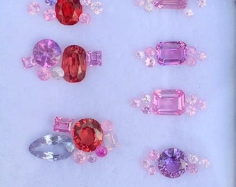 天然トラピッチェサファイア ベトナム産 53.4カラット - Etsy 日本