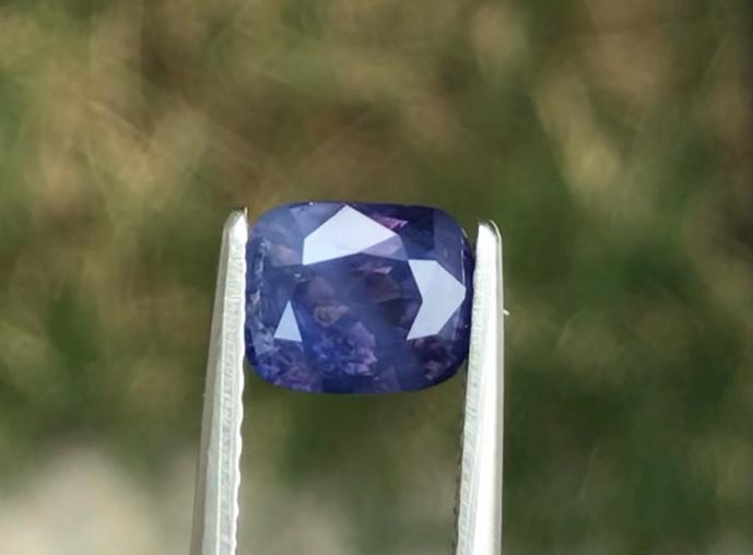 1.22ct, blue silky sapphire, blue milky sapphire, milksapphirevn, milksapphire