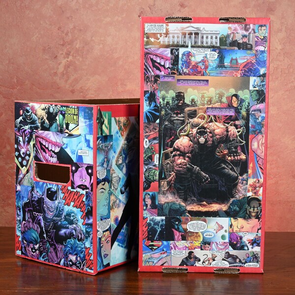 Decoupaged Comics Etsy