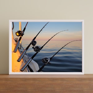 Lake Michigan Charter Angeln Foto Digital Art Only Kein Filter Sonnenaufgang Ruhiges Glaswasser Lachs Steelhead Forelle - Toll für Lakehouse