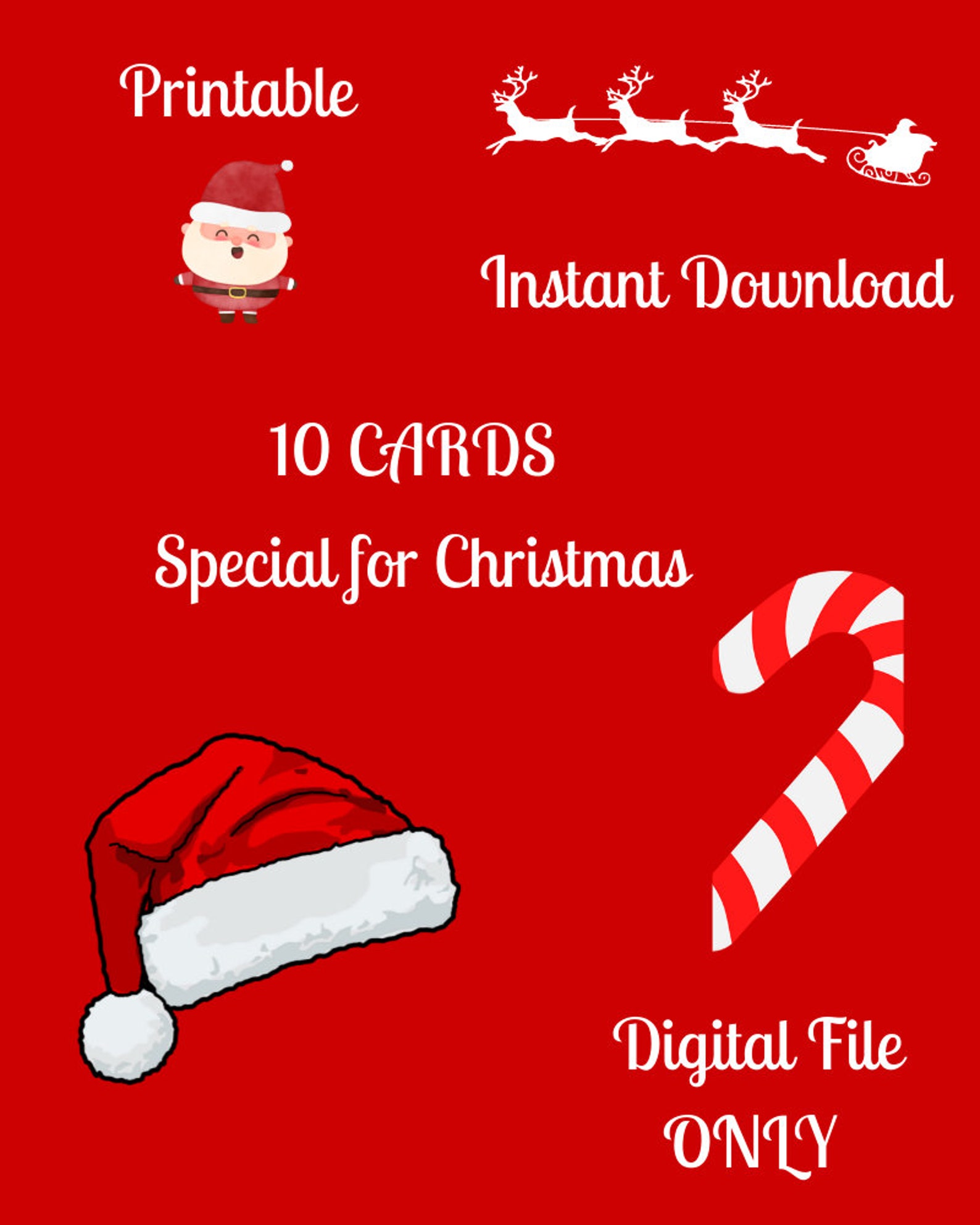 digital-printable-dirty-christmas-cards-10-cards-instant-etsy