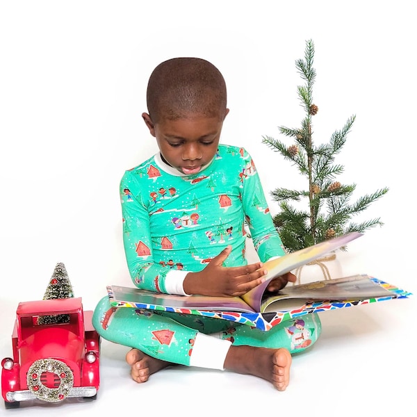 African American Christmas Pajamas Etsy