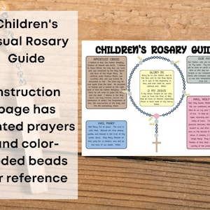 Printable Children's Visual Rosary Guide, Catholic Kids Rosary ...