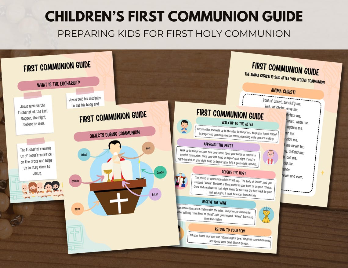 Children's First Holy Communion Guide | Eucharist Preparation for ...