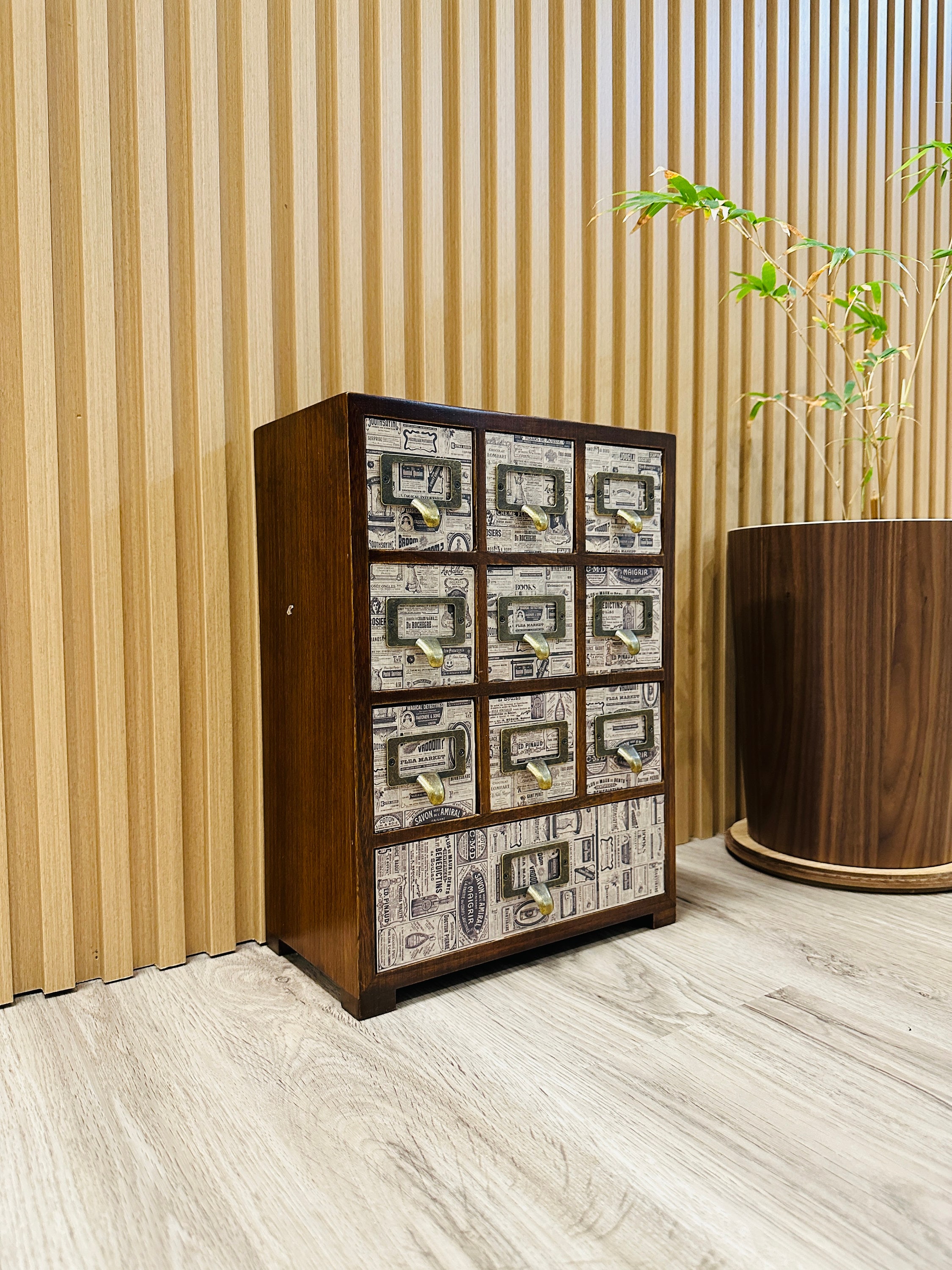 Vintage card catalog cabinet - Etsy 日本