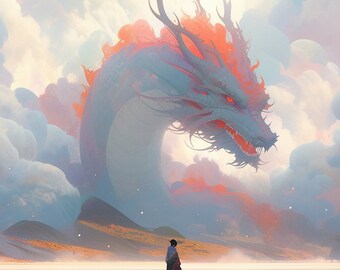 Elke dag Miracle Sky Dragon digitaal schilderen