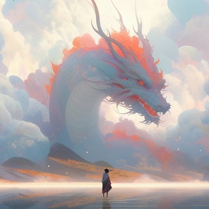 Everyday Miracle Sky Dragon Digital Painting
