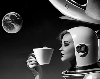 Robot café afdrukken