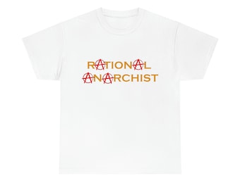 Rational Anarchist Unisex Zwaar KatoenEn T-shirt