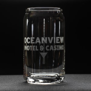 Control Game Inspired - Oceanview Motel & Casino Drinking Glass - 16 oz