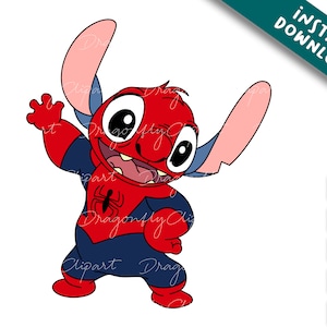 Stitch Superheld svg,svg Cricut Helden Kind,Geschenk für Freund, Geburtstag Weihnachten Charakter, Event Handwerk Png Dateien für Cricut Sublimation
