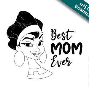 Día de la Madre Kuzco, nuevo groove del Emperador svg, cricut svg png, mejor mamá jamás svg, artesanía para el día de la madre, Día de la Madre svg