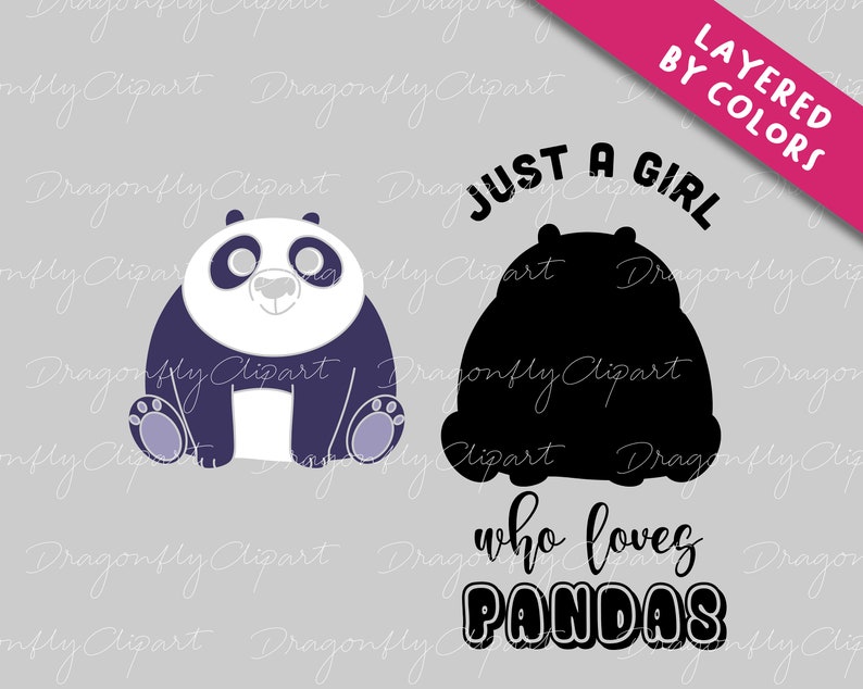 Panda Svg for Shirt Cute Baby Panda Svg Girl Panda Svg Funny - Etsy