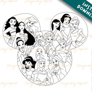 Prinzessin SVG Disneyland Ohren png Clipart , Prinzessin svg , Plotterdatei Silhouette, Plotterdatei Für Cricut Sublimation