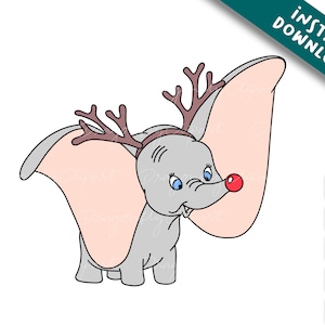 Dumb Elefant Weihnachten SVG,eps,png,jpg,svg,dxf,lustiges Zeichen für Shirt,Tassen basteln nach Farbe, Cricut Cut File, Sofort Download