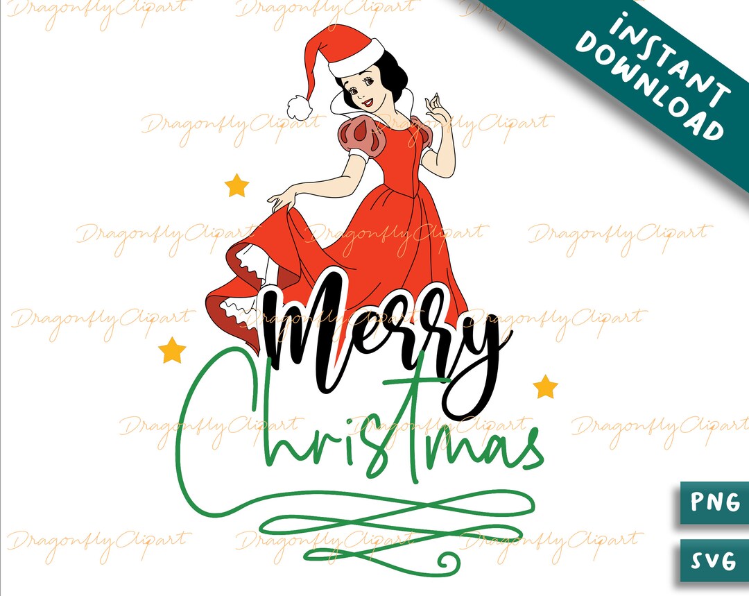 Snow White Christmas Svg, Layered Christmas, Snow White Christmas Svg