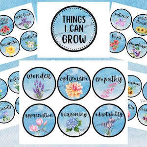 Mental Health Spring Bulletin Board: Things I Can Grow