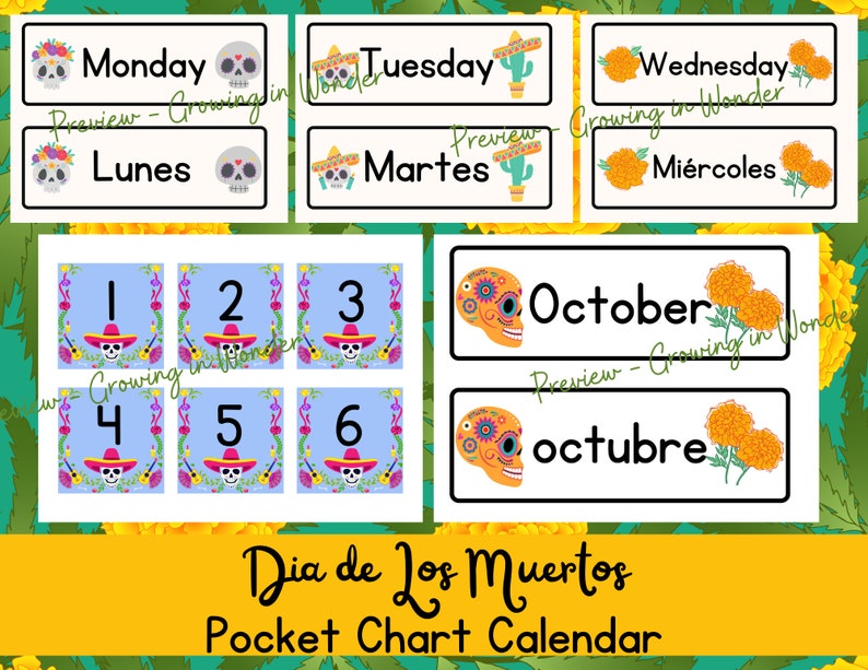Dia De Los Muertos Calendar 