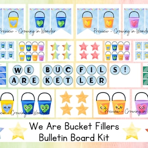 Bucket Fillers Bulletin Board Kit, Back to School Classroom Decor
