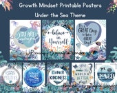 Under the Sea Growth Mindset Printable Posters