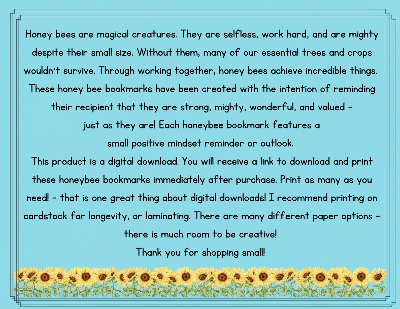 Honey Bee Printable Bookmarks, Positive Quotes, Set of 4 - Etsy