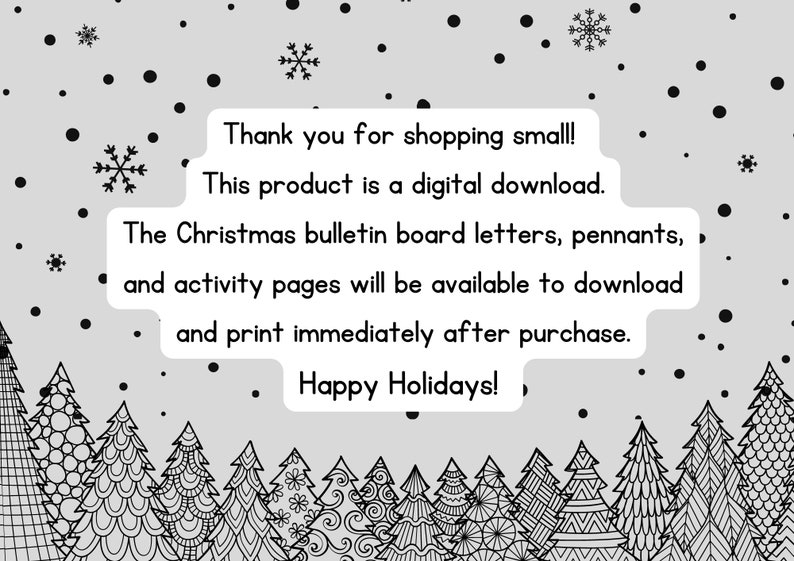 Christmas, Winter Bulletin Board, Door Decor Etsy