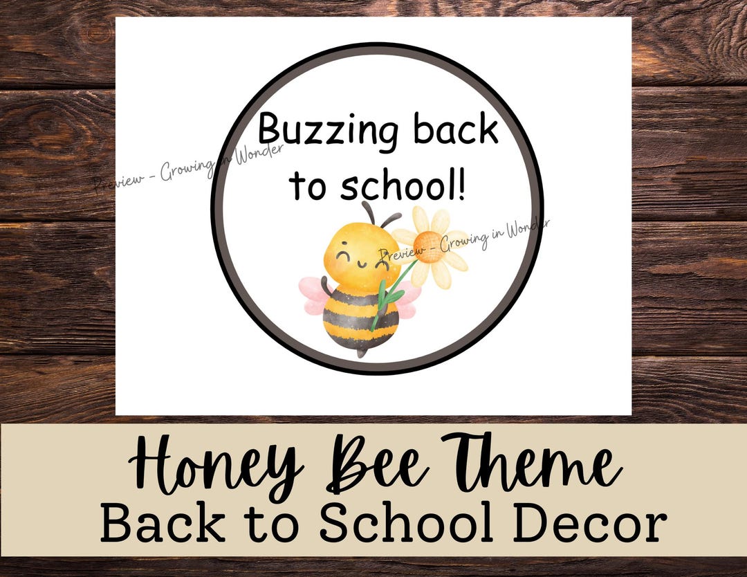 Honey Bee Theme Encouraging Back to School Bulletin Board Decor - Etsy