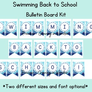 Under the Sea, Ocean Back to School: Bulletin Board Kit