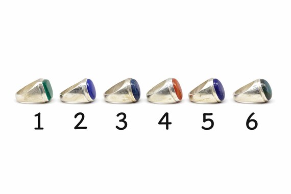 Silver Plated Statement Gemstone Rings - image 3