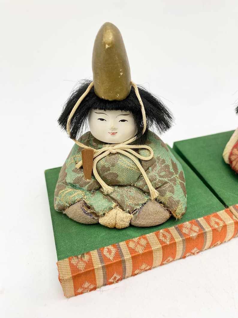 Pair of Antique Japanese Doll Set Etsy