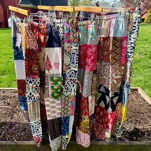 Boho Patchwork Cotton Pants