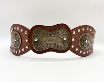 Vintage Ralph Lauren Studded Leather Belt