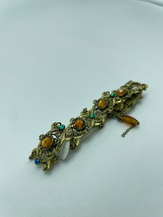 Handmade gold tone bracelet - image 4