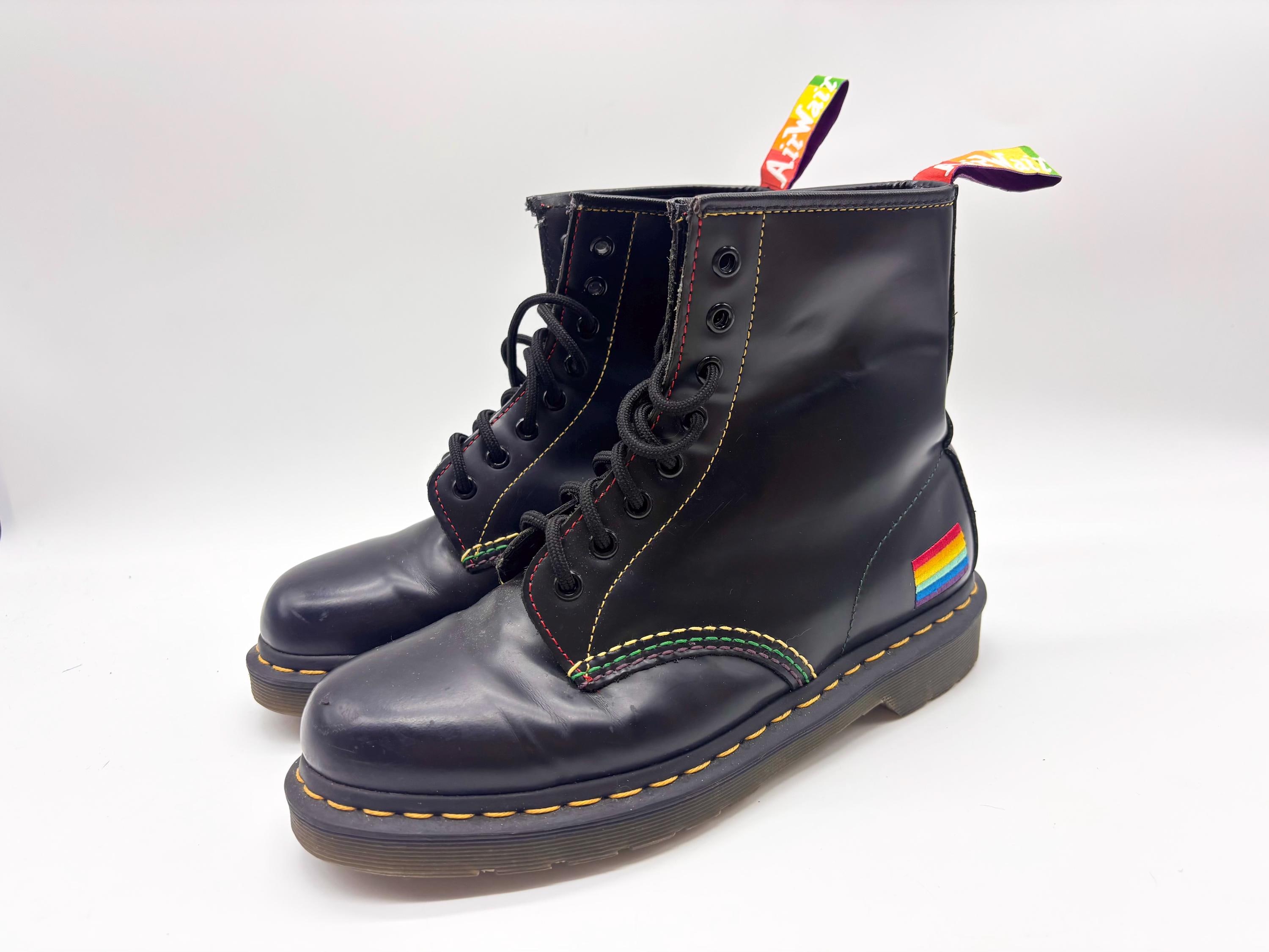 Martens 1460 Pride Flag Doc Martens Boots Pride Rainbow Pride Doc