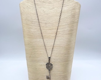 Sterling Silver Key Necklace