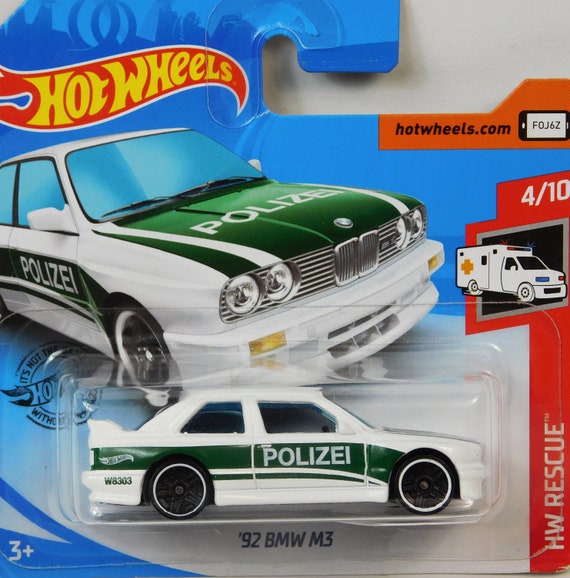 Hot Wheels Bmw M3 '92 Police White Rare Miniature Collectible Model ,  Geschenk ..WORLDWIDE Free Shipping With Tracking Number EVERY DAY -   Finland
