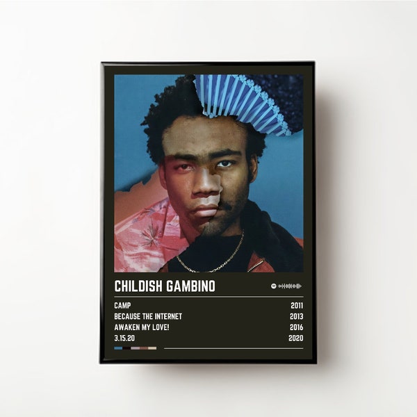 Childish Gambino Print, Childish Gambino, Rap, Music Poster, Childish Gambino Album, Music, Digital Print, Instant Download